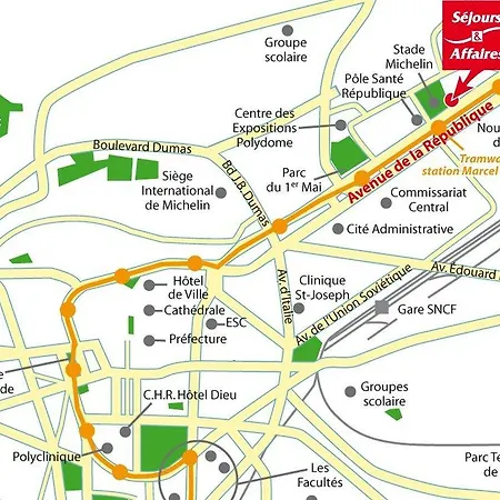 Aparthotel Sejours & Affaires Ferrand Park Republique 2*